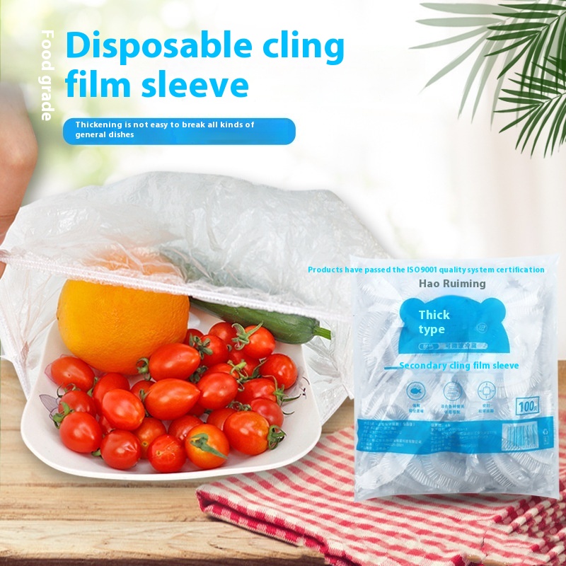 Food Storage Plastic Bag - 100 stuks wegwerp voedselverpakking, fruitbewaarde komdeksel,