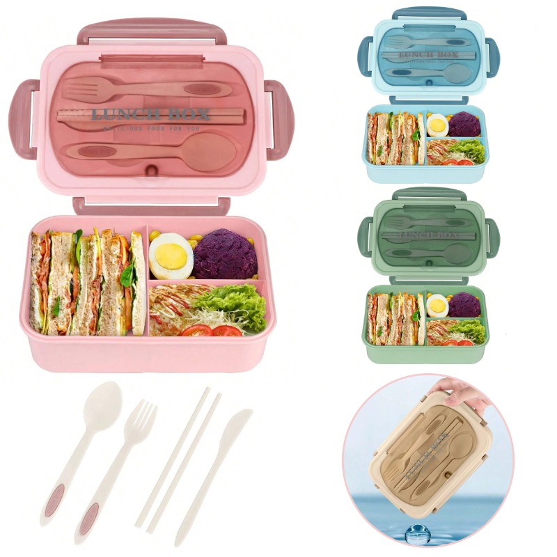 Food Storage With Compartments - 3 stks/1 st Bento Box lunchbox