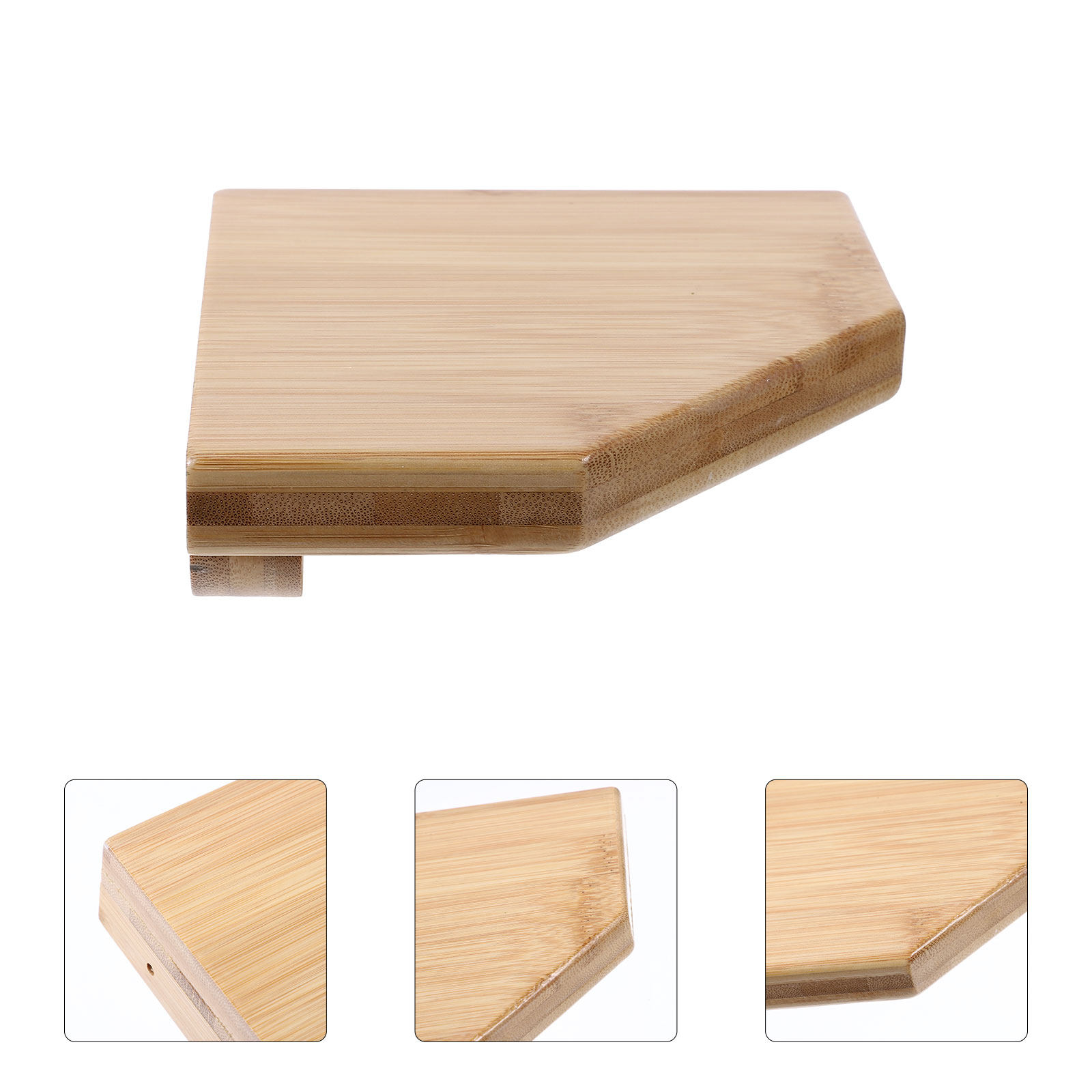 Food Storage In Plants - 1Set Premium Bamboe Muurhoekrek Zwevende Plank