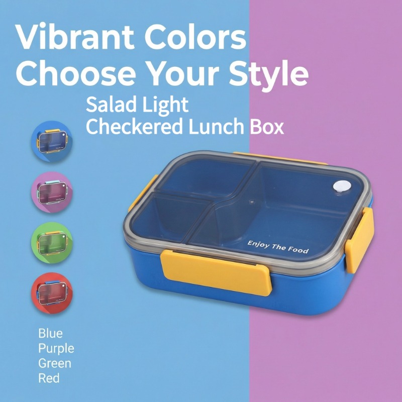 Food Storage With Compartments - Kleurrijke lekvrije bentobox, voedselcontainer met meerdere