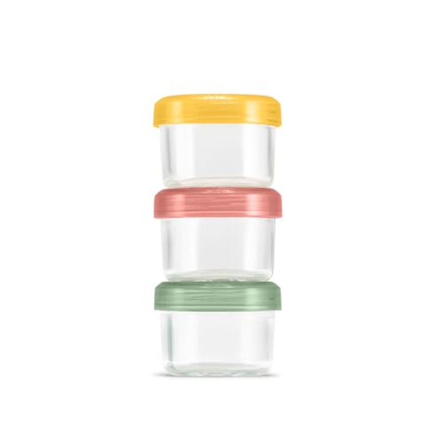 Food Storage And Container - Kleurvaste glazen maaltijdvoorbereidingssets, lekvrije glazen voedselcontainers
