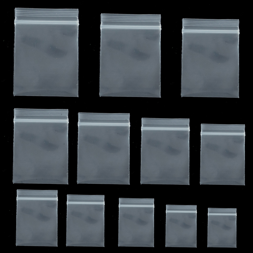 Food Storage Zip Bags - 100 Stuks Transparante Mini Kleine Plastic