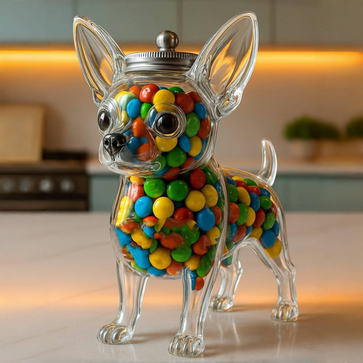 Food Storage Glass Set - Chihuahua-vormige container voor het bewaren van