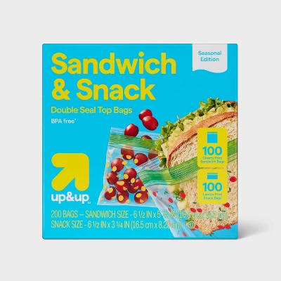 Food Storage Variety Pack - Voedselbewaarzakjes Variatiepakket - Kersen/Citroenen - 200