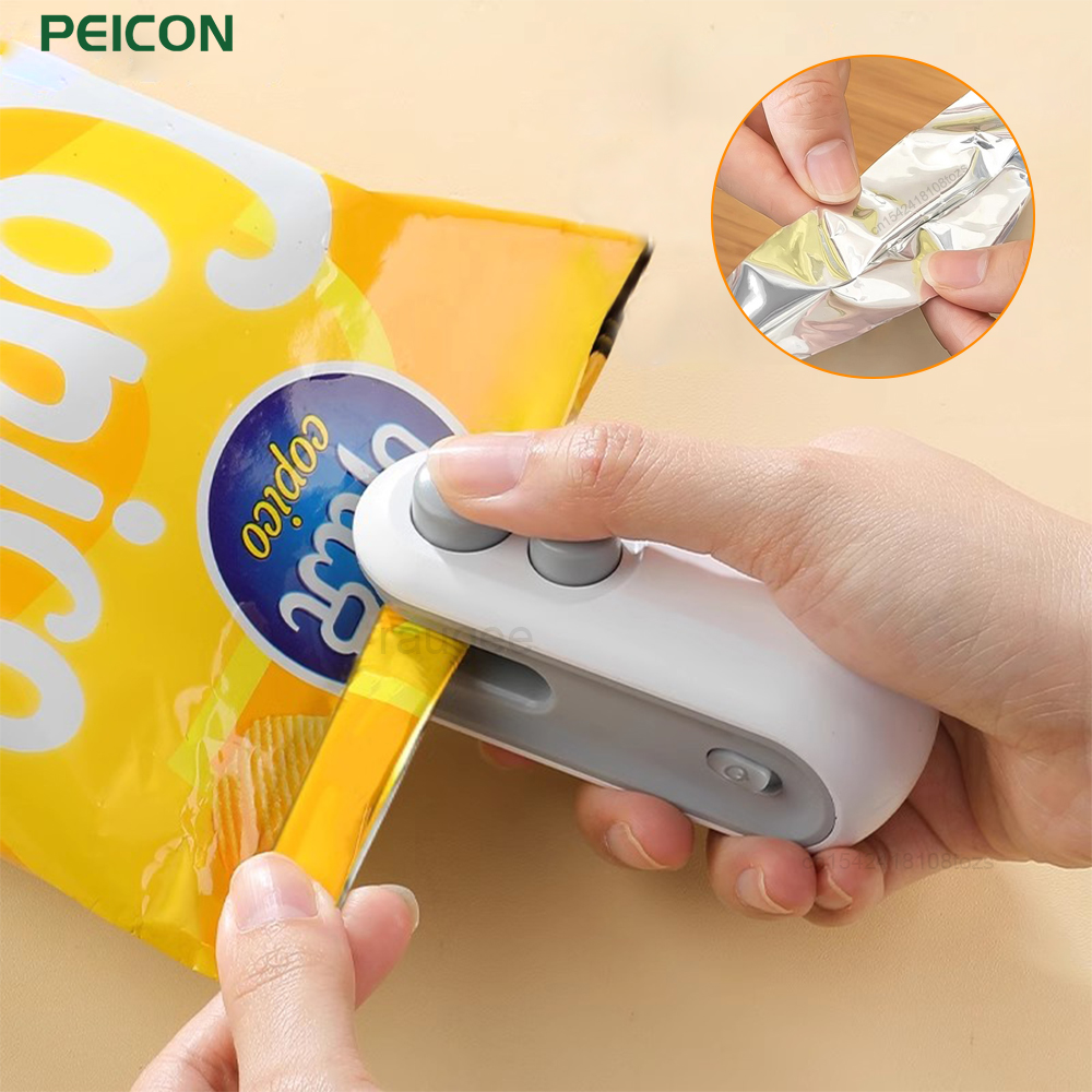 Food Storage Zip Bags - Mini Sluitmachine 2IN1 Heat Sealer Opbergtas