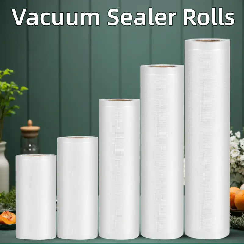 Food Storage Zip Bags - 500CM Vacuümzakken Rol Antislip Mesh Design