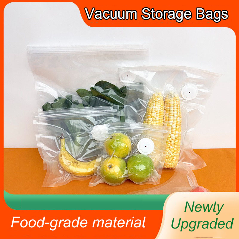 Food Storage Zip Bags - Nieuwe herbruikbare luchtvacuüm opbergzakken Keuken Groenten