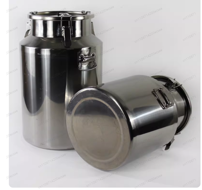 Food Storage Drums - 50LB 304 roestvrijstalen verzegelde trommel –