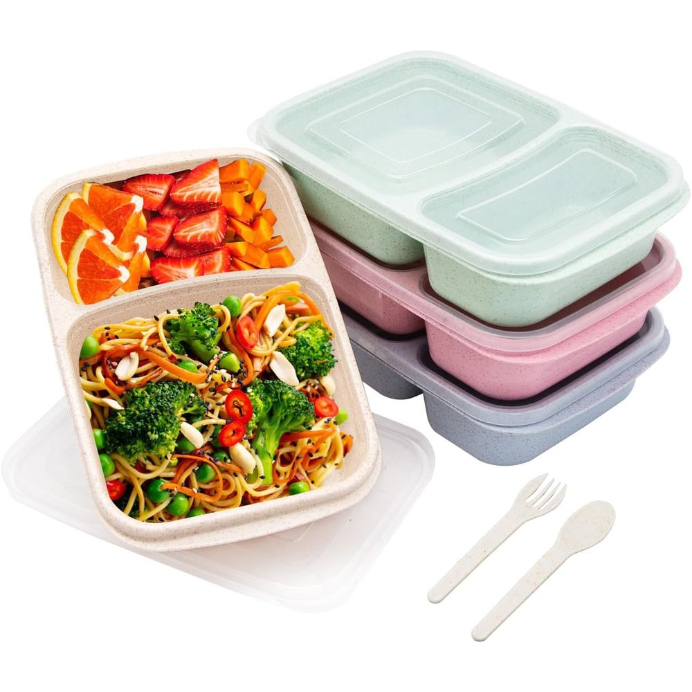 4-pack Bento lunchbox, 2-delig - Food Storage With Compartments recensie en prijs