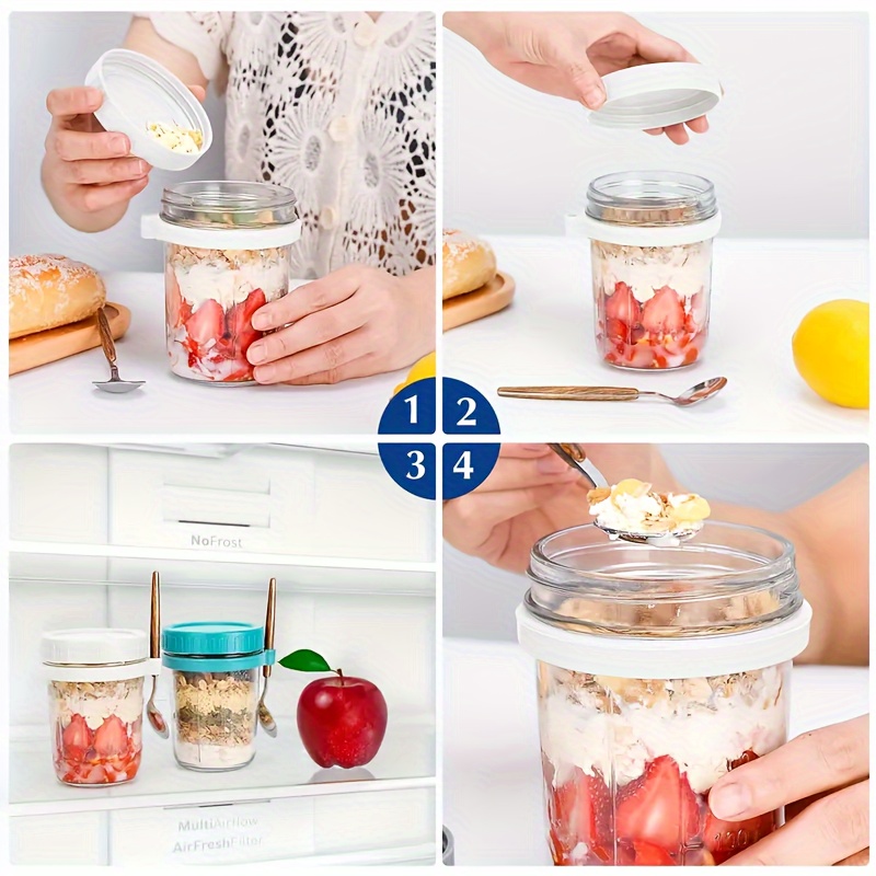1 st/2 stks Glazen Havermout B - Food Storage Glass Set recensie en prijs