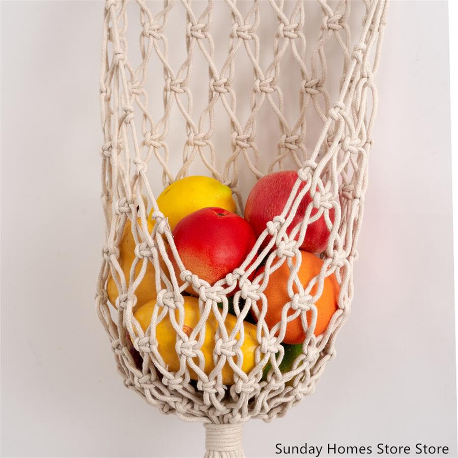 Macrame Fruit Opbergmand Hangm - Food Storage In Plants recensie en prijs