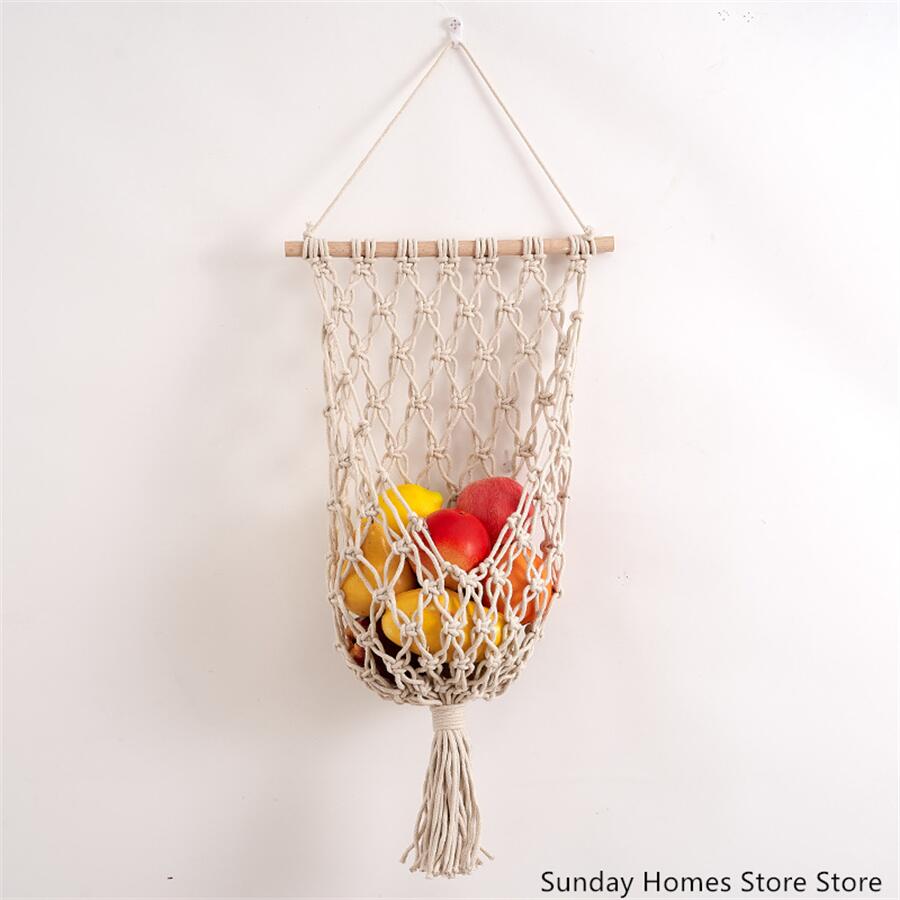 Macrame Fruit Opbergmand Hangm - Food Storage In Plants recensie en prijs