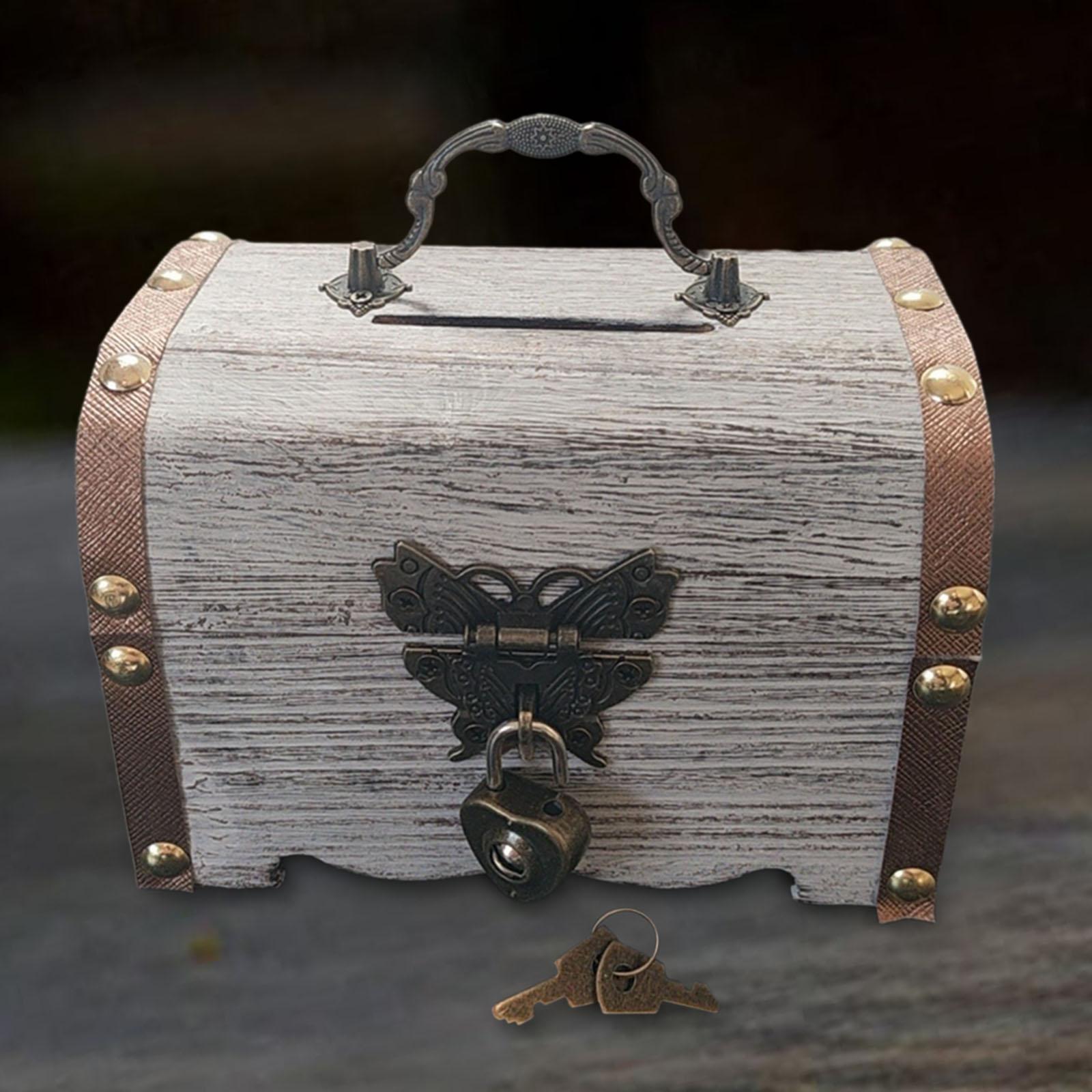 Spaarpot Schatkist met slot en - Food Storage Box With Lock And Key recensie en prijs