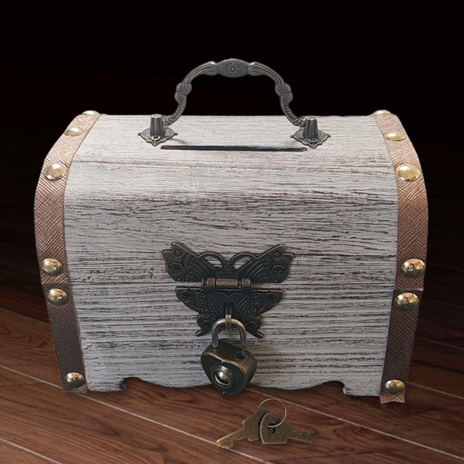 Spaarpot Schatkist met slot en - Food Storage Box With Lock And Key recensie en prijs
