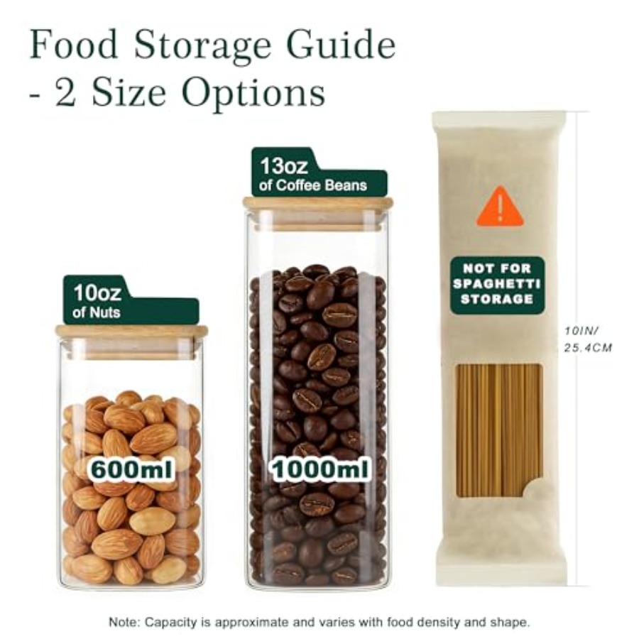 12-pack vierkante glazen voorr - Food Storage In Pantry recensie en prijs
