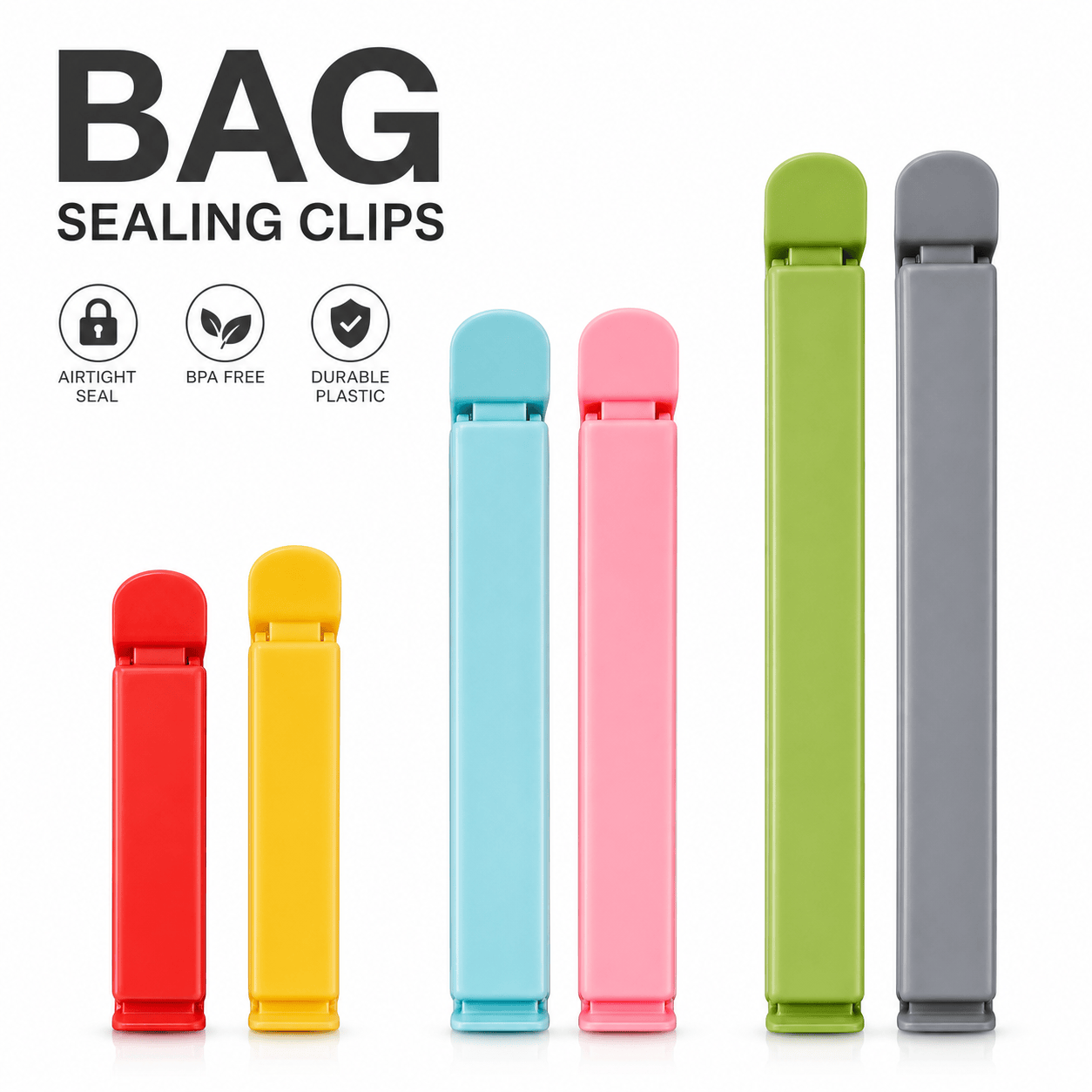 5 stuks plastic zakjesafsluitc - Food Storage Plastic Bag recensie en prijs