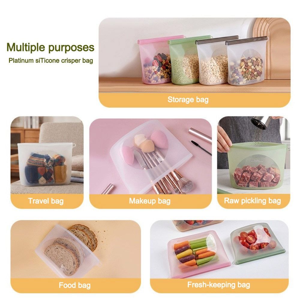 Siliconen voedselbewaarzak Voc - Food Storage Zip Bags recensie en prijs
