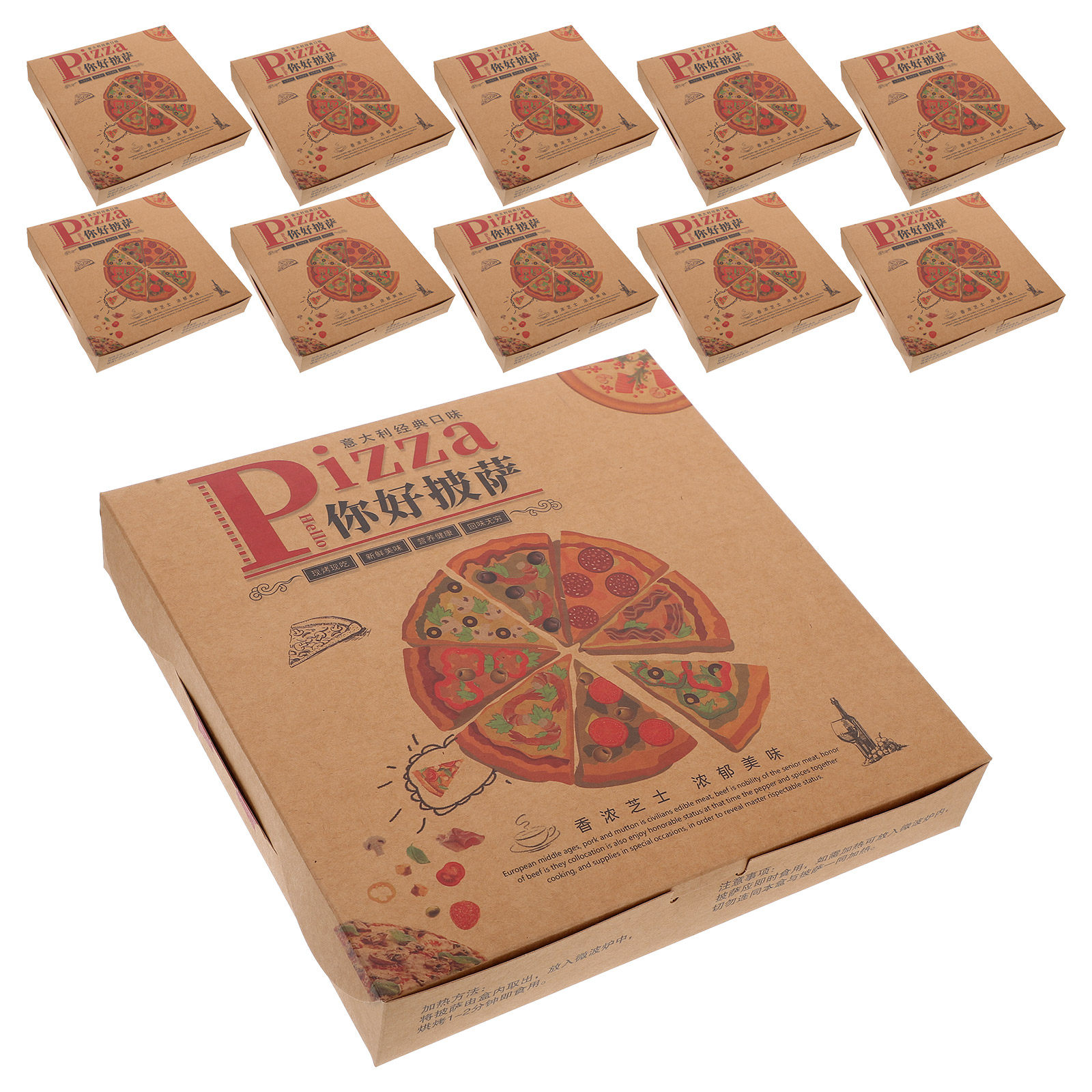 20 stuks golfkartonnen pizzado - Food Storage And Container recensie en prijs
