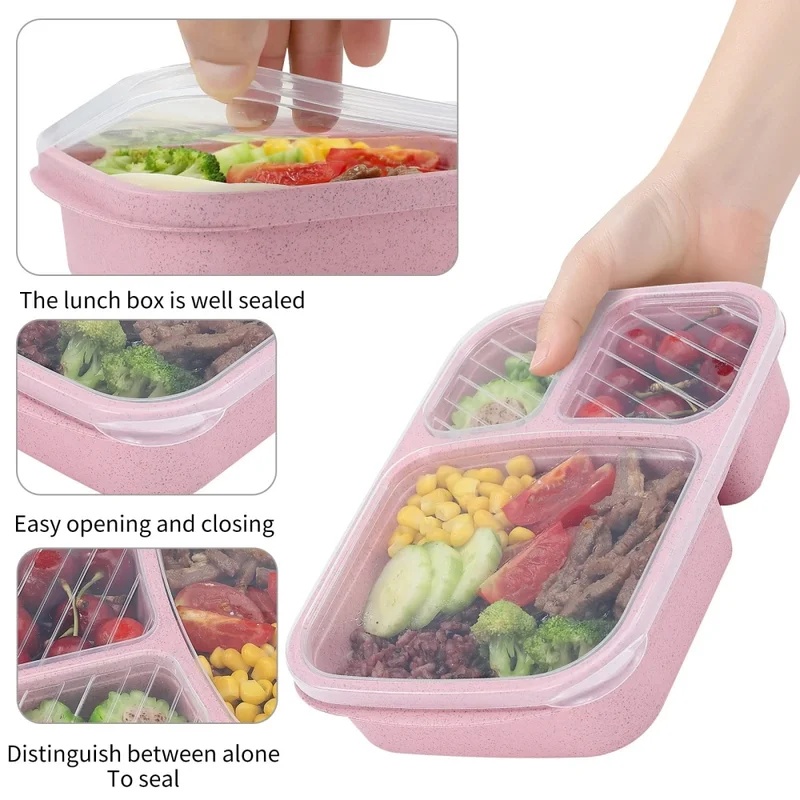 1-3 stuks Bento Lunchbox Set 3 - Food Storage With Compartments recensie en prijs