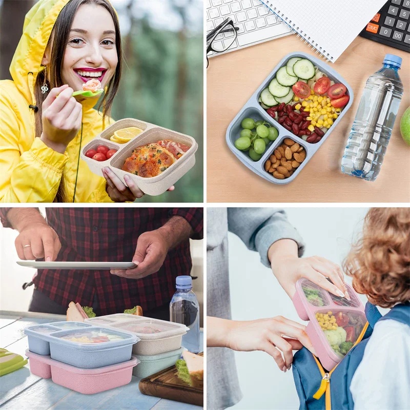 1-3 stuks Bento Lunchbox Set 3 - Food Storage With Compartments recensie en prijs