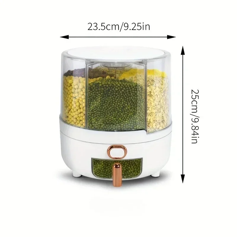 6 compartimenten 360 °   Roter - Food Storage In Pantry recensie en prijs