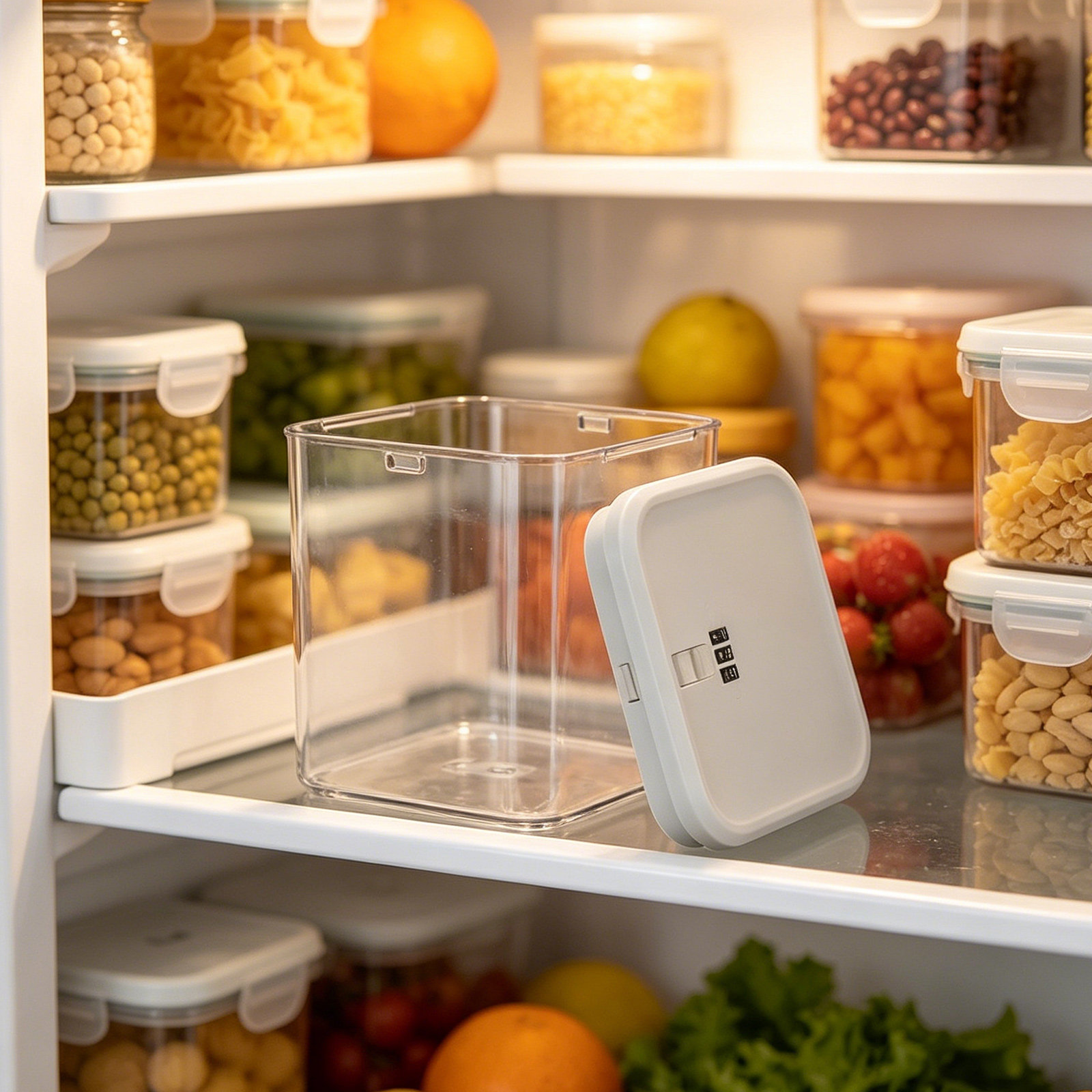 Doorzichtige opbergbox met kin - Food Storage Safe recensie en prijs