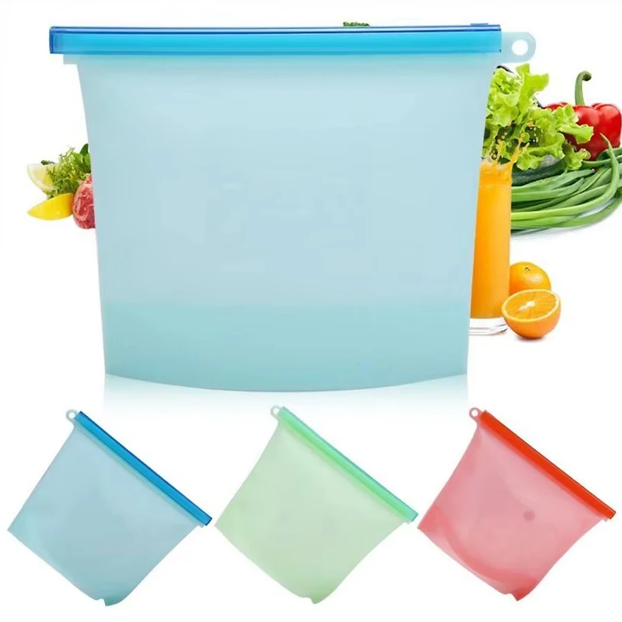 1000ml herbruikbare siliconen  - Food Storage Zip Bags recensie en prijs