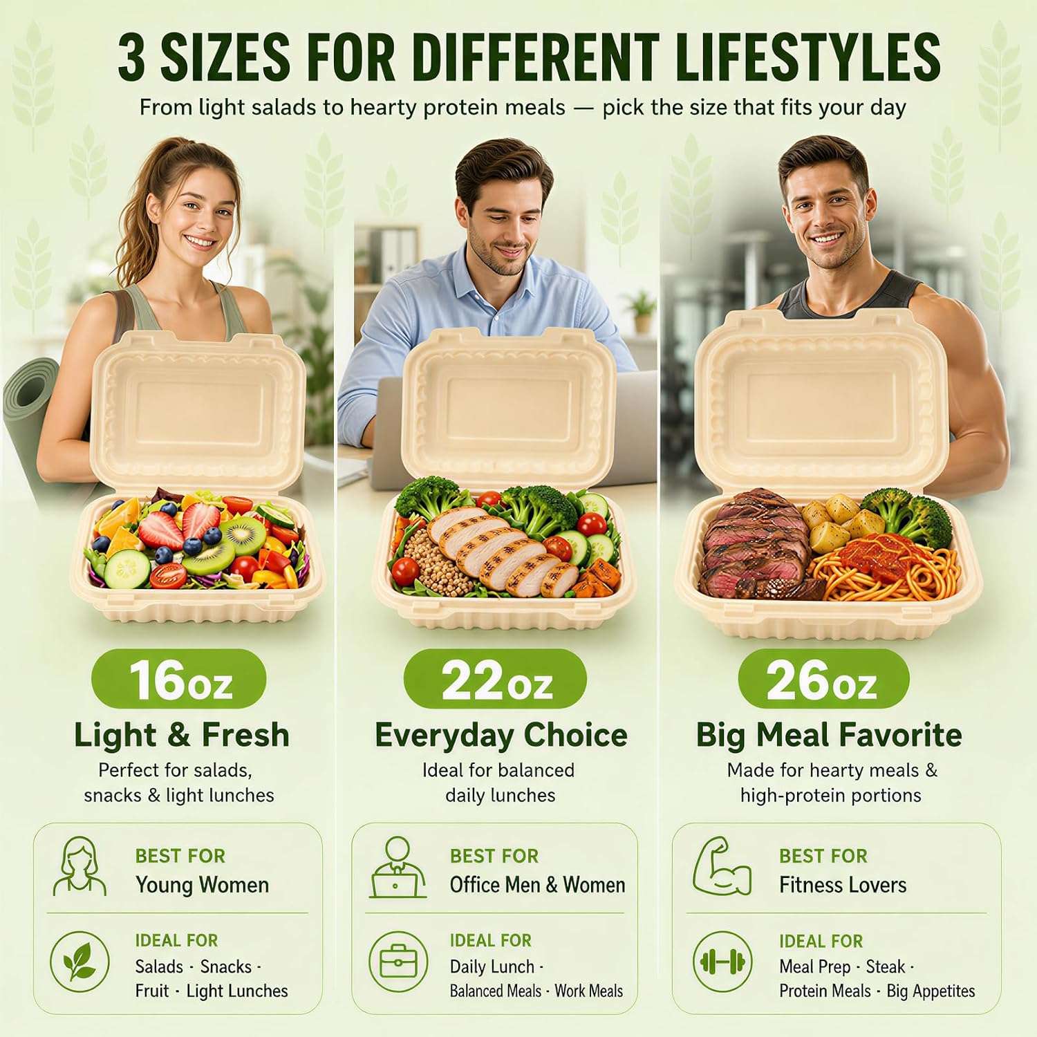 50 stuks 16oz clamshell afhaal - Food Storage Safe recensie en prijs