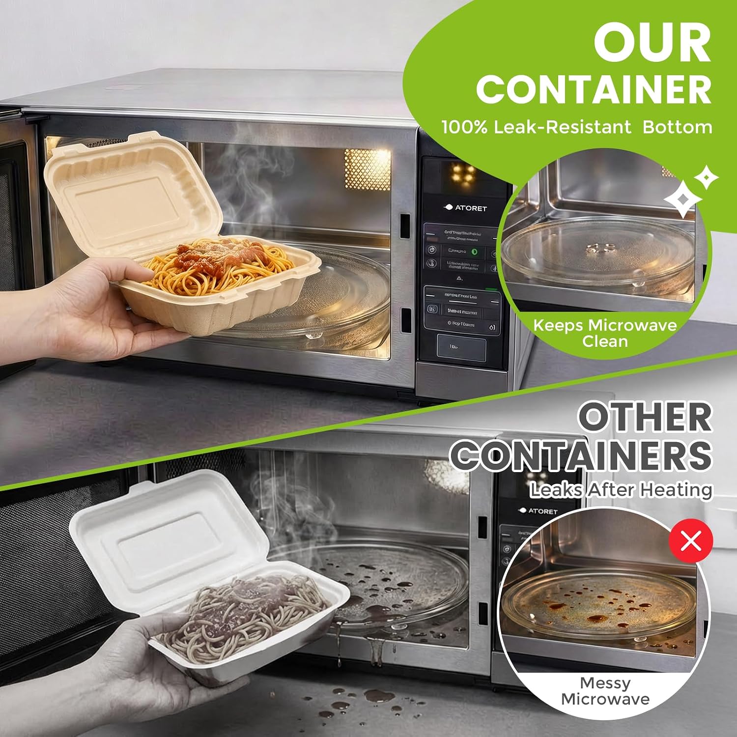 50 stuks 16oz clamshell afhaal - Food Storage Safe recensie en prijs