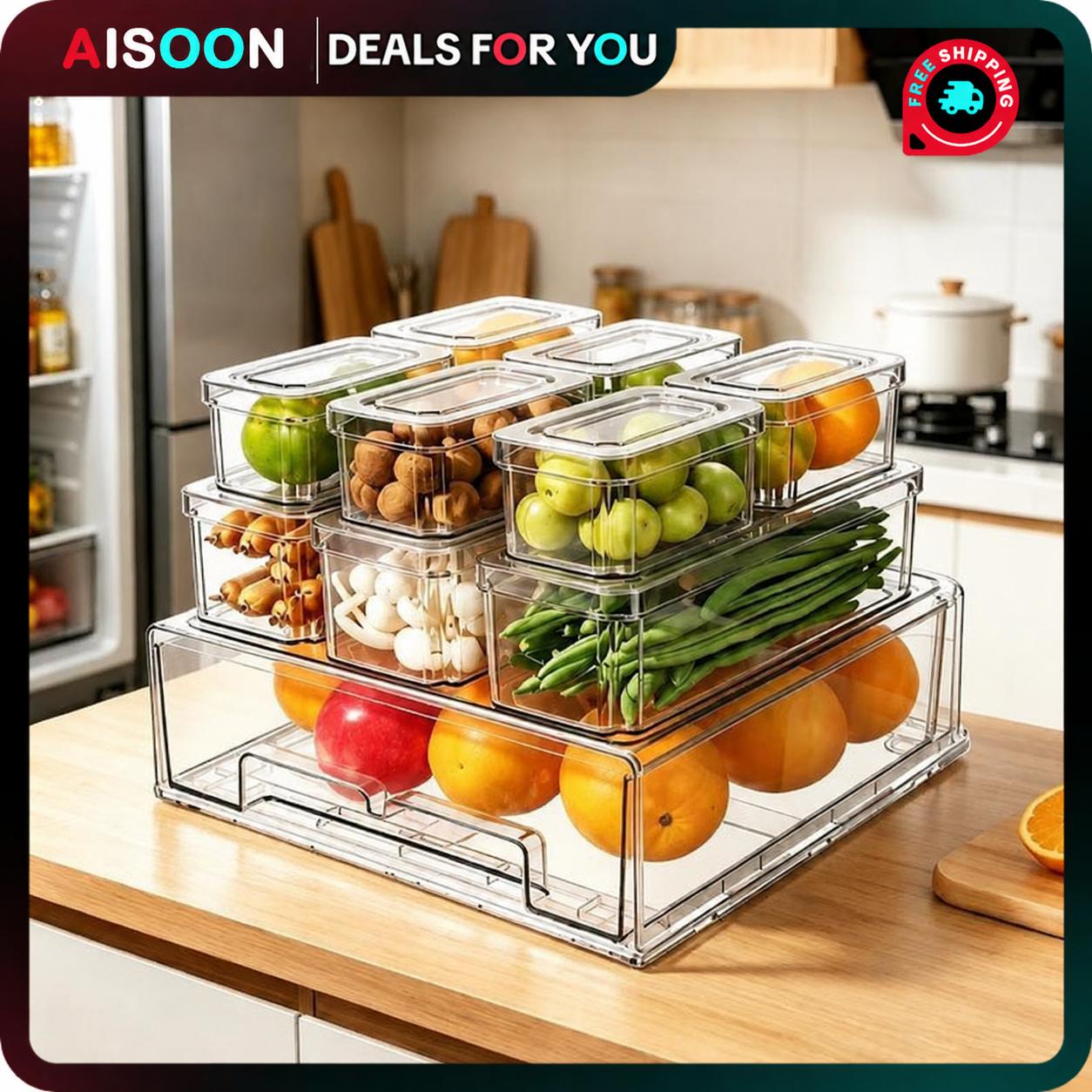10/14-delige koelkastorganisat - Food Storage Without Plastic recensie en prijs