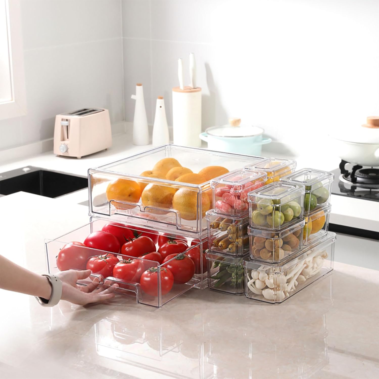 10/14-delige koelkastorganisat - Food Storage Without Plastic recensie en prijs