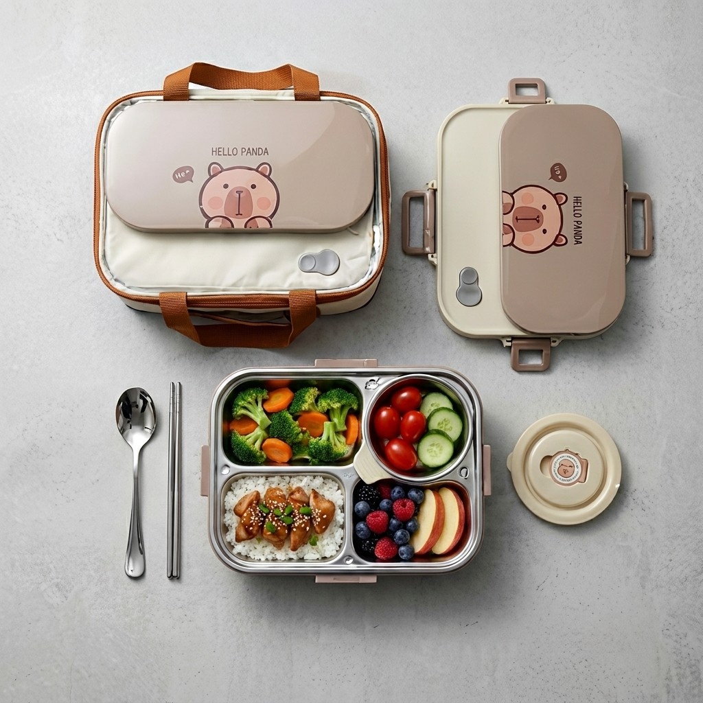 304 RVS Bento Lunchbox Set 4/5 - Food Storage With Compartments recensie en prijs