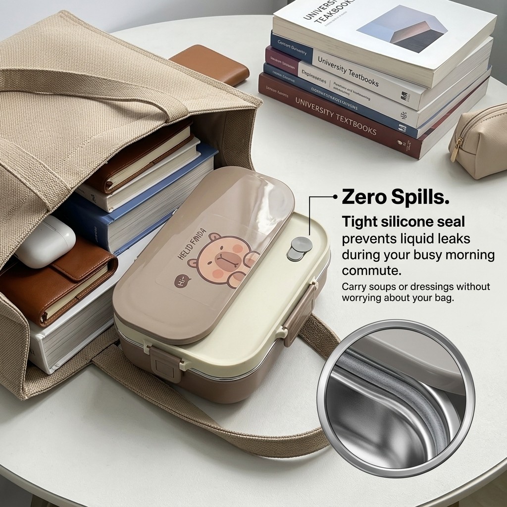 304 RVS Bento Lunchbox Set 4/5 - Food Storage With Compartments recensie en prijs