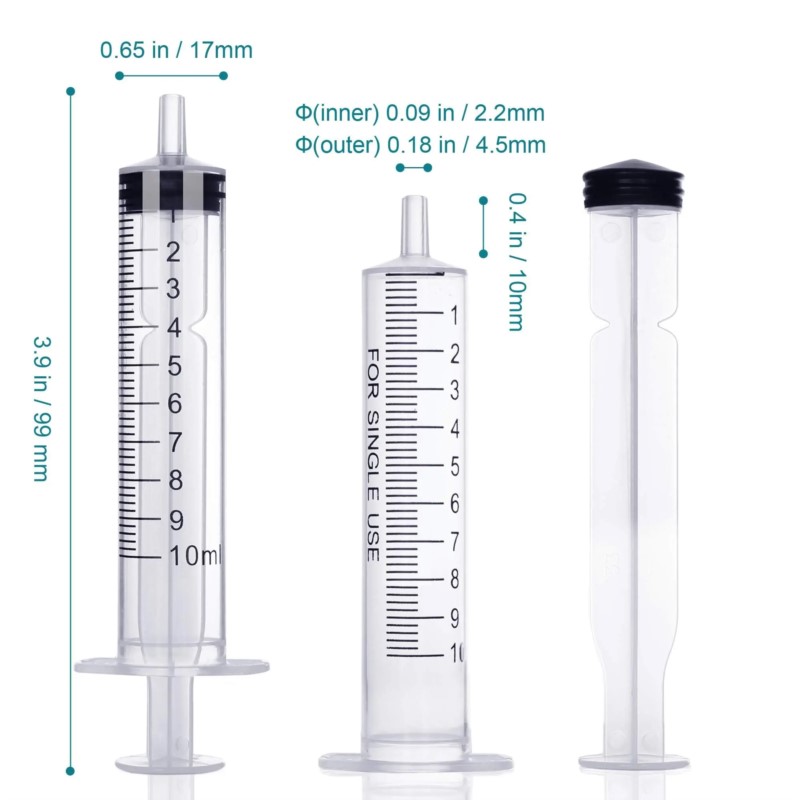 Plastic spuiten 10 ml zonder n - Food Storage Without Plastic recensie en prijs