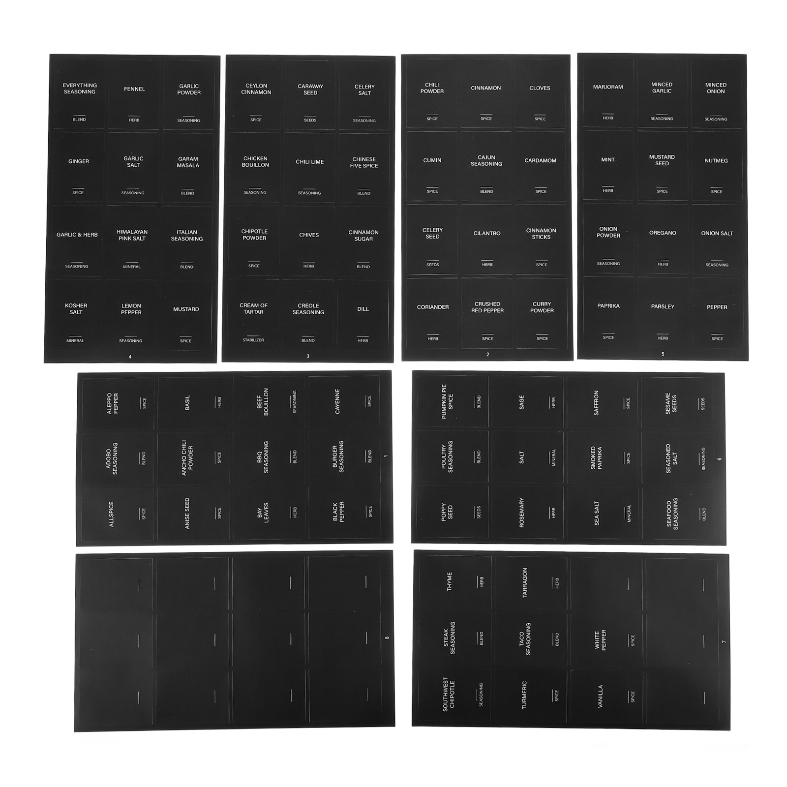 32 stuks kruidenstickers, wate - Food Storage In Pantry recensie en prijs