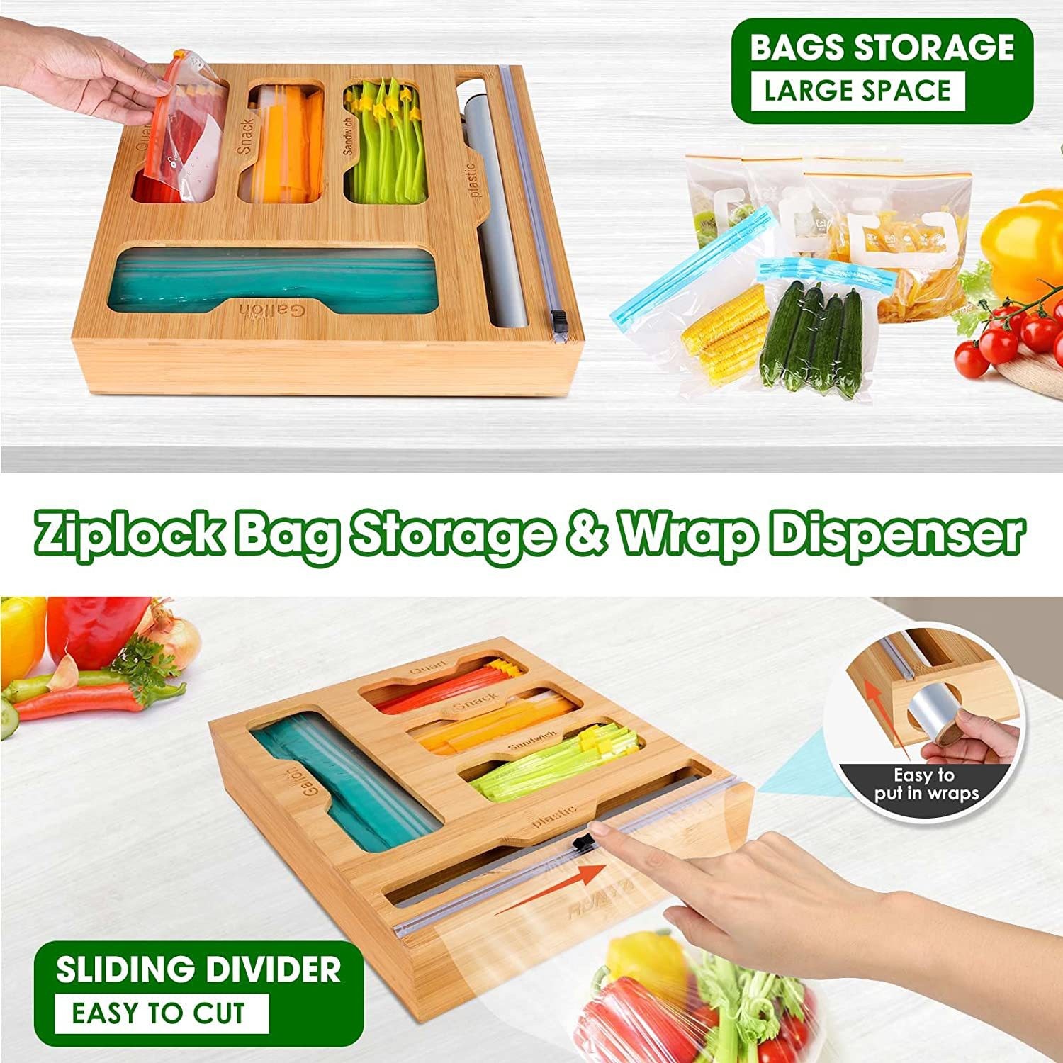 Bamboe Ziplock Voedselzakhoude - Food Storage Plastic Bag recensie en prijs