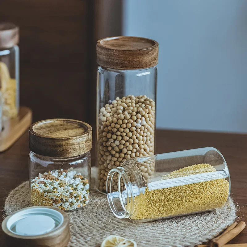 Houten Deksel Orgnizer Glas Lu - Food Storage Glass Set recensie en prijs