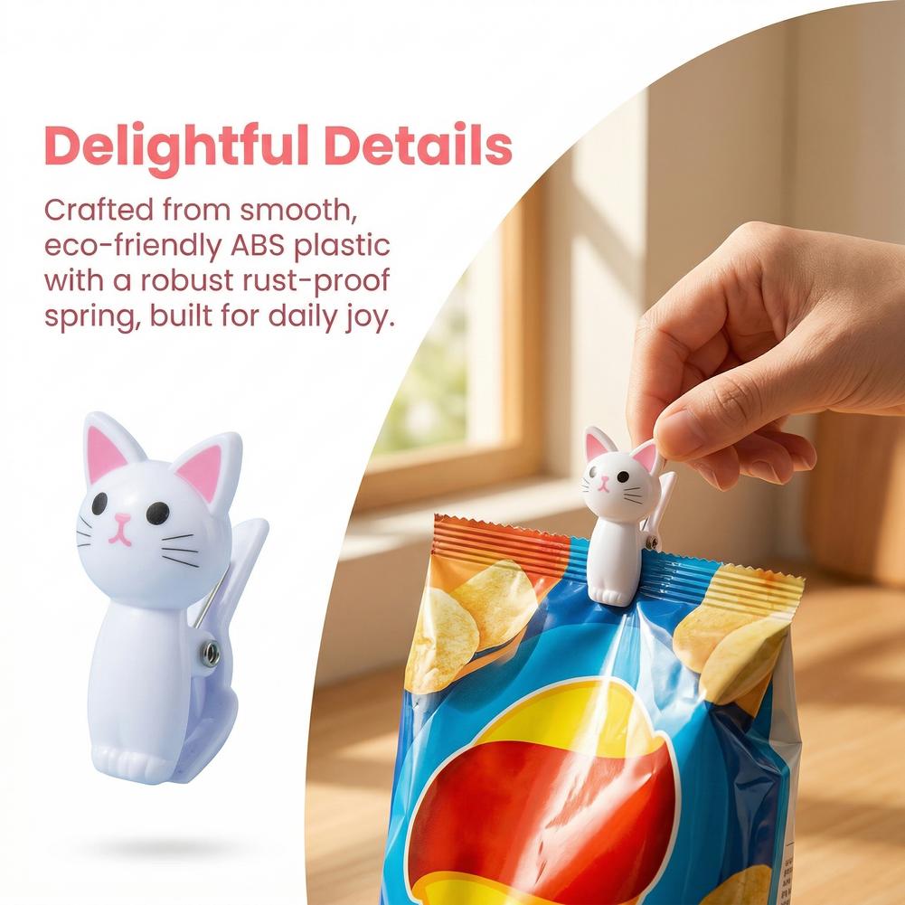 Schattige kattenvormige zakcli - Food Storage Plastic Bag recensie en prijs
