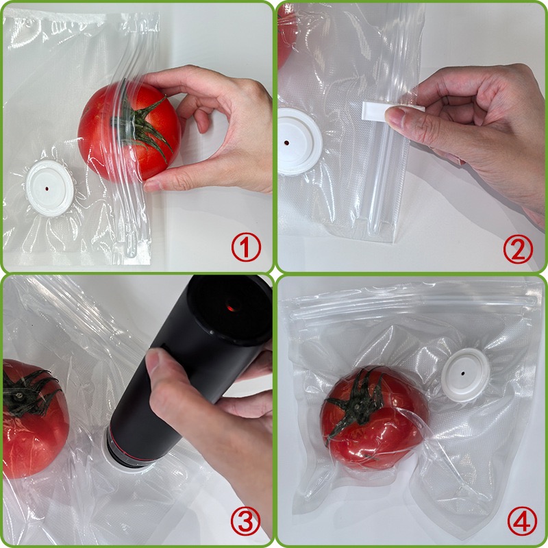 Nieuwe herbruikbare luchtvacuü - Food Storage Zip Bags recensie en prijs