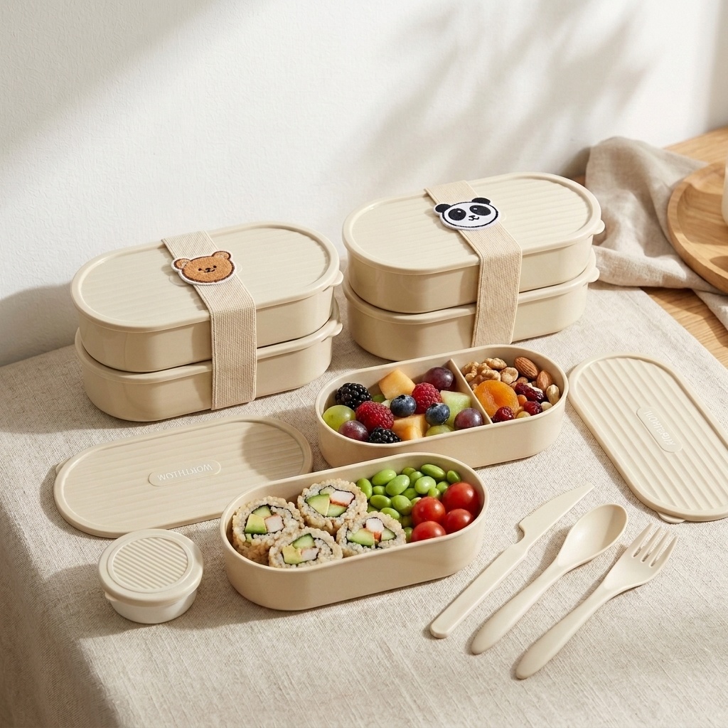 Dubbellaagse ovale lunchbox me - Food Storage Safe recensie en prijs