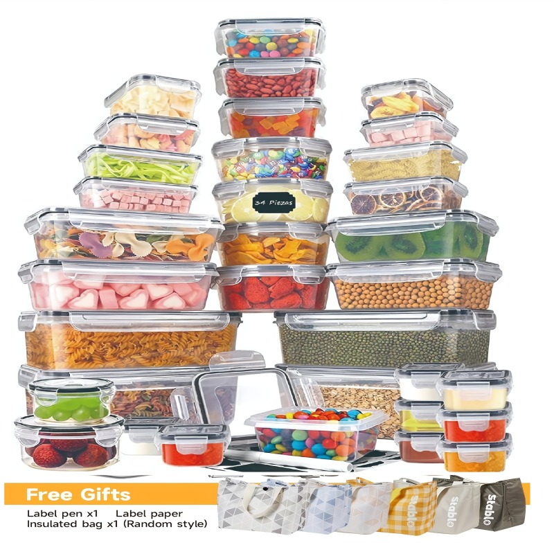 48-delige BPA-vrije voedselbew - Food Storage In Pantry recensie en prijs